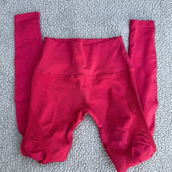 Alphalete Pants - Alphalete Red Coral High Rise Aero leggings